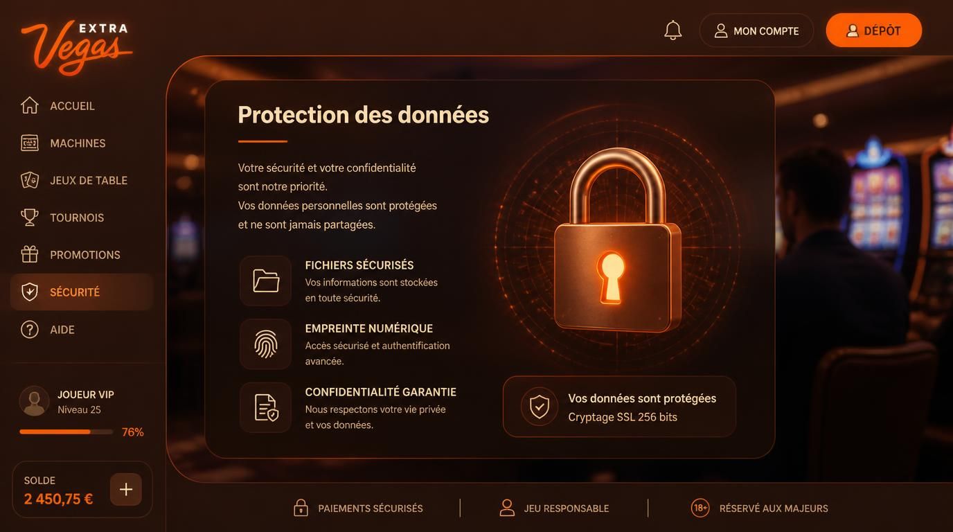 Interface de confidentialité vie privée assurée